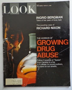LOOK magazine 1968 Drug Abuse-NIXON by NORMAN ROCKWELL-Ingrid Bergman-HOCKEY Orr - Bild 1 von 7