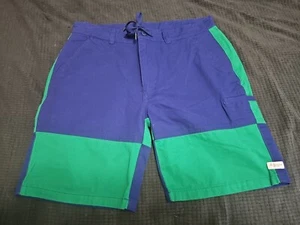 NEW The Hundreds JUX Colorblock Drawstring Retro Golf/Chino Shorts SZ W34× L8  - Picture 1 of 11