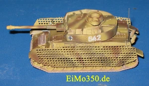 Herpa Minitank PzKw IV-J Sd.Veicolo 161/2 "grembiuli a griglia" carro armato da combattimento EDW WKII - Foto 1 di 1