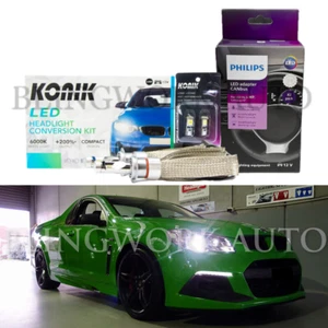 KONIK LED Headlight Low Beam H7 T10 HSV Clubsport R8 GTS Senator Maloo GEN F VF - Photo 1/14