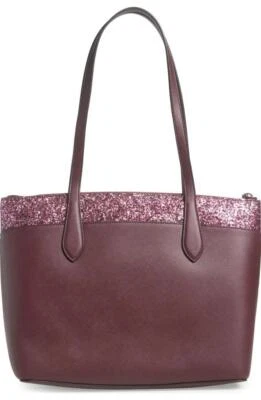 $395 - Kate Spade New York Flash Glitter Tote Bag in Cherrywood - Image 1 of 4