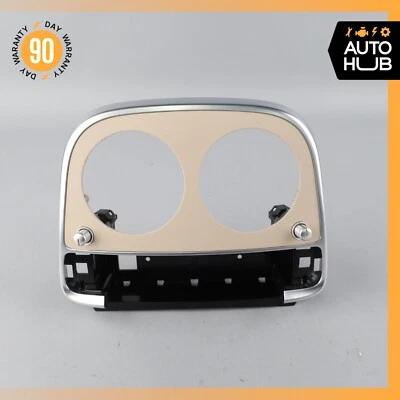 Mercedes W222 S550 2014 interruptor de control de clima de aire acondicionado trasero bisel beige OEM Foto 1 de 4