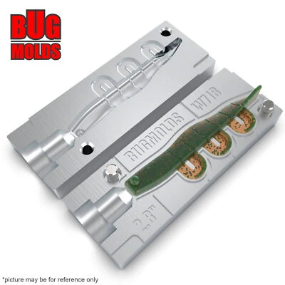 鱼饵 DIY 钓鱼模具软塑料鱼饵诱饵塑料鲈鱼虾X — 第 1/3 张图片