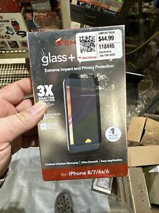 Zagg IP7GPC-F00 Apple iPhone 7/6s/6 Invisible Privacy Glass Screen Protector