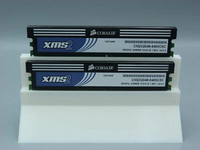 2x 2GB Corsair XMS2 CM2X2048-6400C5C 4GB DDR2 800MHz PC2-6400 PC RAM Kit - Immagine 1 di 2