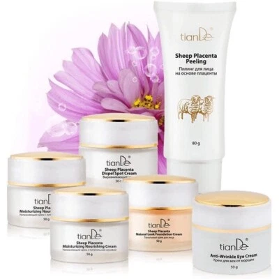 TianDe Plazenta Serie gegen Falten und Pigmentflecken - 3 Produkte - TOP EFFEKT
