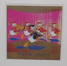 Andy Warhol Donald Duck The New Spirit Matted Print 11 x 14, print size 4x4