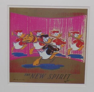 Andy Warhol Donald Duck The New Spirit Matted Print 11 x 14, print size 4x4 - Picture 1 of 4