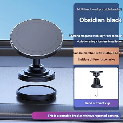 360° Magnetic Phone Holder Car Navigation Mount Stand Holder Dashboard Universal - Image 1 of 4