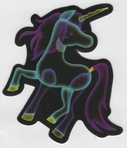 Neon Happy Unicorn 3" Laptop Bottle Window Waterproof Vinyl Sticker Decal - Picture 1 of 1