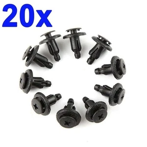 20X Pour Clips de Fixation Plastique-Vis Carénage 90683-GR1-003 90683-MBW-003 - Imagen 1 de 12