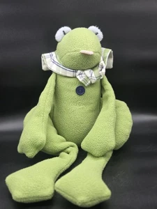 Woof & Poof Musical Frog 18" Plush Wind-Up Plays Zip A Dee Do Da Stuffed Green - Picture 1 of 4