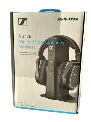 Sennheiser RS 175 Digital TV Wireless Kopfhörer TV Funkkopfhörer schwarz (Neu) - Bild 1 von 3