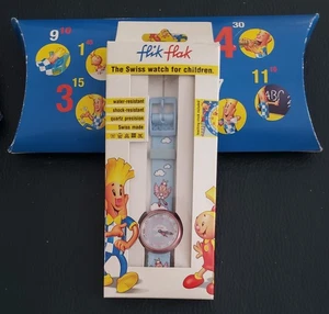 Orologio Flik Flak Swiss Kids Insegnamento Con Cristalli Confezione Originale 2001 - Foto 1 di 9
