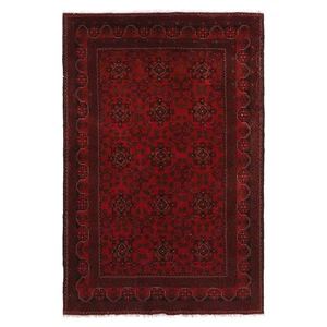 Fine Quality Hand Knotted Afghan Khal Muhammadi Wool Area Rug 6 x 4 Ft - Picture 1 of 10