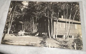 Cabins At Pine Point Resort Walker Minnesota RPPC Real Photo Postcard!  - Picture 1 of 2