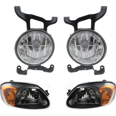Kit faros para Hyundai Accent 2003-2006 izquierda y derecha 4 piezas Foto 1 de 4