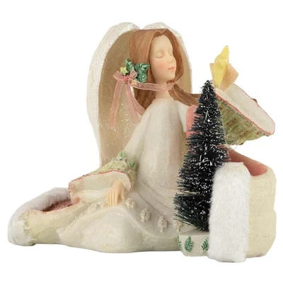 ENESCO, FOUNDATIONS Foundations Christmas Tree Angel Figurine Flower Legends Series 4008226