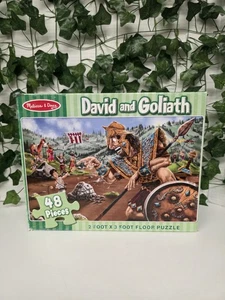 Melissa & Doug David und Goliath 48-teiliges Bodenpuzzle KOMPLETT Bibelgeschichte - Bild 1 von 6