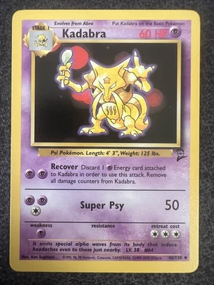 Kadabra 46/130 Uncommon Pokemon Card NM - Image 1 of 2