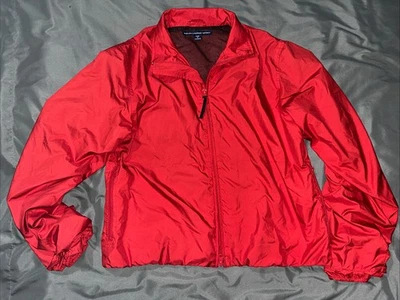 Ralph Lauren Sport Red Jacket Womens Medium Windbreaker Zip-Up & Zipper Pockets - Image 1 of 4