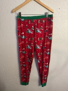 Pantalones inferiores Wondershop para hombre PJ rojo y verde dinosaurio Navidad talla M - Imagen 1 de 8