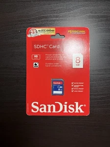 SanDisk SDHC 8GB Memory Card Class 4 - Sealed - Picture 1 of 2