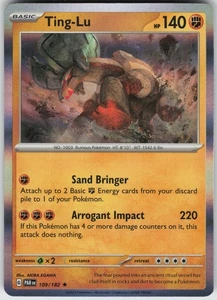 Holo Foil Ting-Lu 109/182 Rare SV04: Paradox Rift - Picture 1 of 1