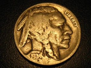 1934-P Buffalo Nickel - Picture 1 of 4