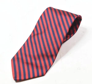 Brooks Brothers MAKERS Krawatte Herren rot blau gestreift 100% Seide klassisch - Bild 1 von 6