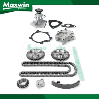 Kit de cadena de distribución bomba de agua de aceite apta para Chevrolet Cavalier Pontiac Grand Am Sunfire Foto 1 de 4