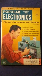 Vintage Popular Electronics Vol 7, No. 2 August 1957 - Picture 1 of 5