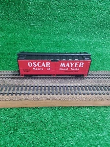 Aufgerüstet Athearn HO Oscar Mayer 40' Stecktür geritztes Holz Kühlstuhl OMRX 6889 - Bild 1 von 10