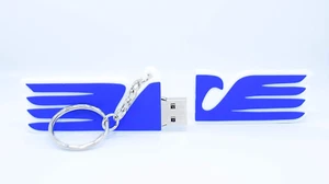 FOOTBALL USB - Chiavetta USB Drive 3.0 & Portachiavi Con Forma Aquila Stilizzata - Foto 1 di 12