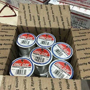 Lot Of 12 Eagle Claw Premium Fishing Line, 10, 25 & 80 Lb, Clear - Picture 1 of 2
