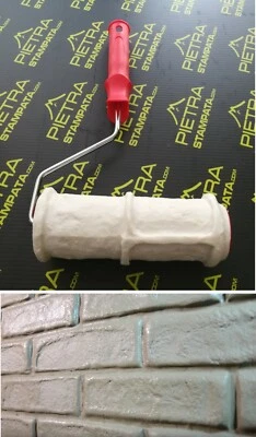 Concrete roller stamp landscape Stamp Masonry Decorative Concrete Stamp Roller - Image 1 of 2