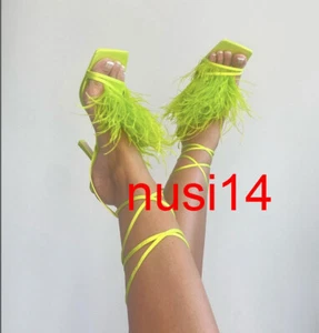 ZARA NEUE DAMEN-SANDALEN MIT HOHEN ABSÄTZEN MIT FEDERN GRÜN 36-41 1322/010 - Bild 1 von 7