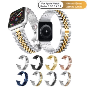 40/41/45MM Strap Stainless Steel Watch Band For Apple Watch Ultra 9 8/7/SE/4/5/6 - Picture 1 of 22