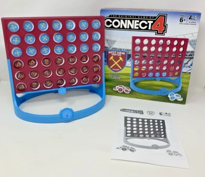 West Ham United Connect 4 Game Hasbro 2018 Rare - Image 1 of 4