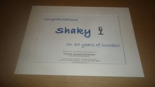 SHAKIN STEVENS 30 years of success-Mounted original advert