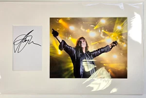 Joey Tempest HAND SIGNED Themed mounted autograph with cert 18 x 12" Europe - Picture 1 of 16