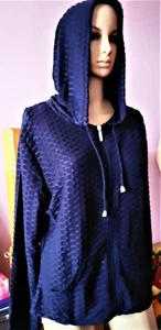 Lrady 1# Navy Blue 2 pc. HOODIE OUTFITS JOGGING SWEATSUITS SET (Too small 2x) XL - Picture 1 of 9
