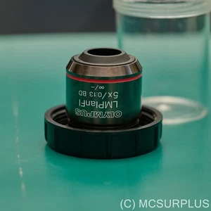 Olympus LMPlanFl 5x BD microscope objective, reflected brightfield darkfield M26 - Bild 1 von 5