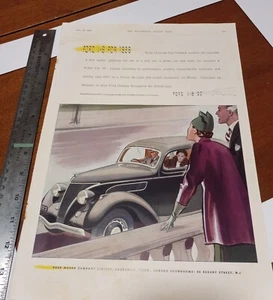 Ford Motor Company, a vintage original magazine advertisement from 1938. - Bild 1 von 1