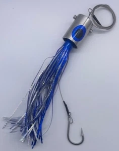Salt Slayer® High Speed Stainless Steel Trolling Lure Rattling head Mylar skirt - Picture 1 of 3