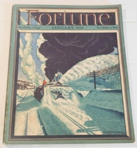 JAN. 1934 FORTUNE Magazine - Stock Exchange, Carl Sandburg Poem, Mary Anderson - Picture 1 of 8