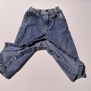 Jeans Tommy Hilfiger denim neonato taglia 12-18 mesi bottoni a pressione lati. - Foto 1 di 5