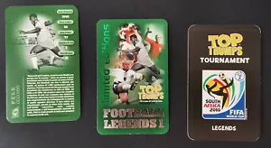 Pelé Brasil 3 Rare Cards Top Trumps - Football Legends 2005-2010 Pele Brazil - Picture 1 of 2