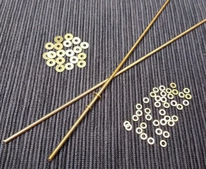 Straight Razor Washer and Pin Kit (Brass) - Imagen 1 de 4