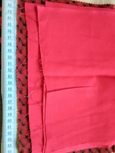 Fabric Remnants Patchwork Reds Scrunchie Dolls Clothing Sewing Applique Projects - Picture 1 of 8